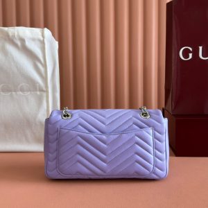Gucci GG Marmont Bag Purple Sheepskin 250851