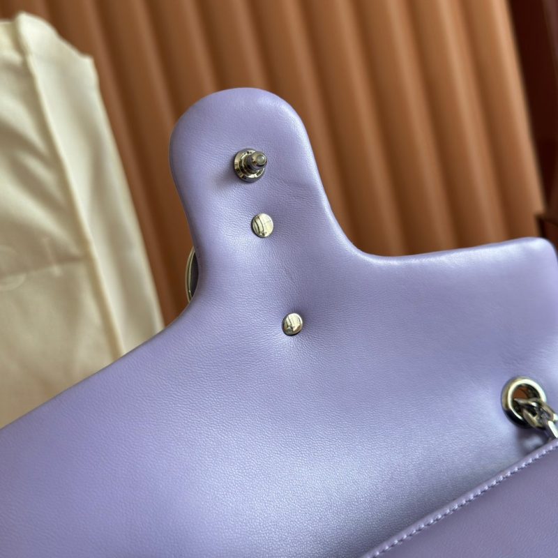 Gucci GG Marmont Bag Purple Sheepskin 250851