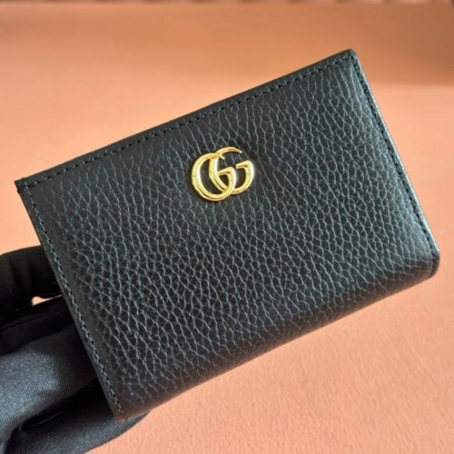 Gucci Marmont Wallet Black Leather 255302
