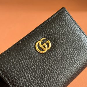 Gucci Marmont Wallet Black Leather 255302