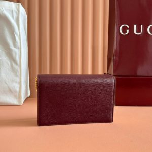 img_89648692_20250607_i1749295801_4949_6_jpg Gucci Marmont Chain Wallet Rosso Ancora Red Leather 255320