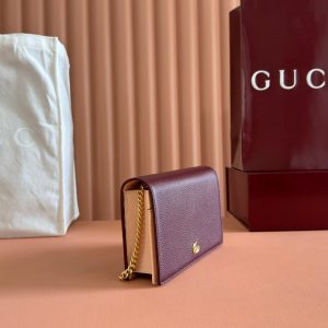 img_89648692_20250607_i1749295802_6968_8_jpg Gucci Marmont Chain Wallet Rosso Ancora Red Leather 255320