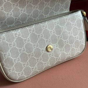 img_89648692_20250610_i1749555133_7438_2_jpg Gucci Ophidia 22cm Bag Beige White Canvas 255219