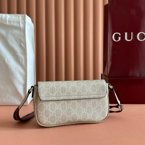 img_89648692_20250610_i1749555133_8307_1_jpg Gucci Ophidia 22cm Bag Beige White Canvas 255219