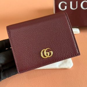 Gucci Marmont Wallet Rosso Ancora Red Leather 255228