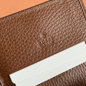 Gucci Jackie Wallet Blue Brown Canvas Leather 255172