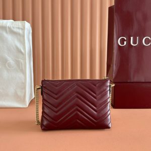 img_89648692_20250623_i1750677456_2085_7_jpg GG Marmont Pochette With Chain Rosso Ancora Red Cowhide 255062