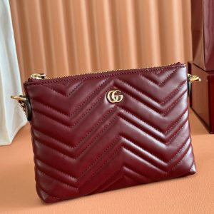 img_89648692_20250623_i1750677456_2540_2_jpg GG Marmont Pochette With Chain Rosso Ancora Red Cowhide 255062