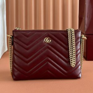 img_89648692_20250623_i1750677456_3802_4_jpg GG Marmont Pochette With Chain Rosso Ancora Red Cowhide 255062