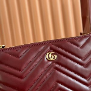 img_89648692_20250623_i1750677456_4742_3_jpg GG Marmont Pochette With Chain Rosso Ancora Red Cowhide 255062