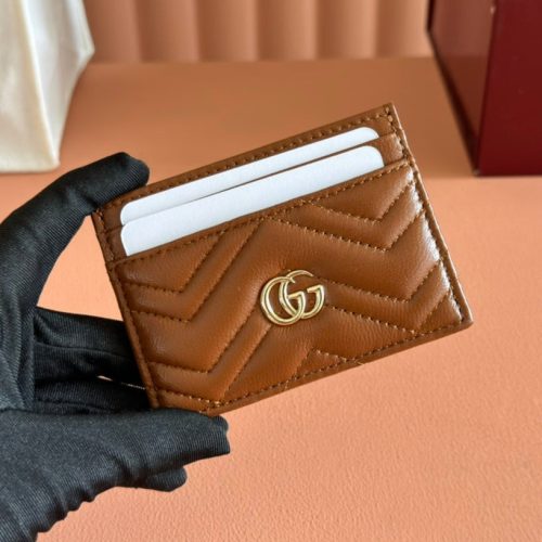 img_89648692_20250624_i1750760732_7233_1_jpg Gucci Marmont Card Wallet Brown Calfskin 254957