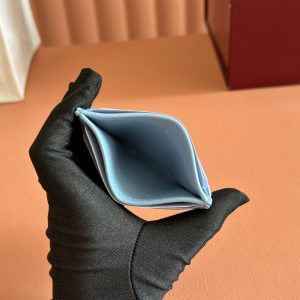 Gucci Marmont Card Wallet Blue Calfskin 254961