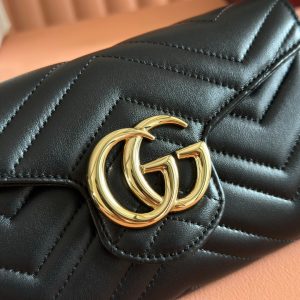 img_89648692_20250628_i1751106906_1761_3_jpg Gucci Marmont Chain Wallet Black Cowhide 254966
