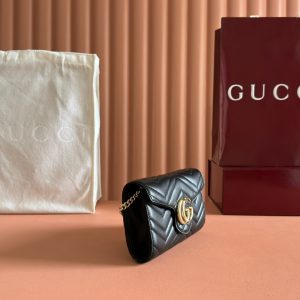 img_89648692_20250628_i1751106906_9108_0_jpg Gucci Marmont Chain Wallet Black Cowhide 254966