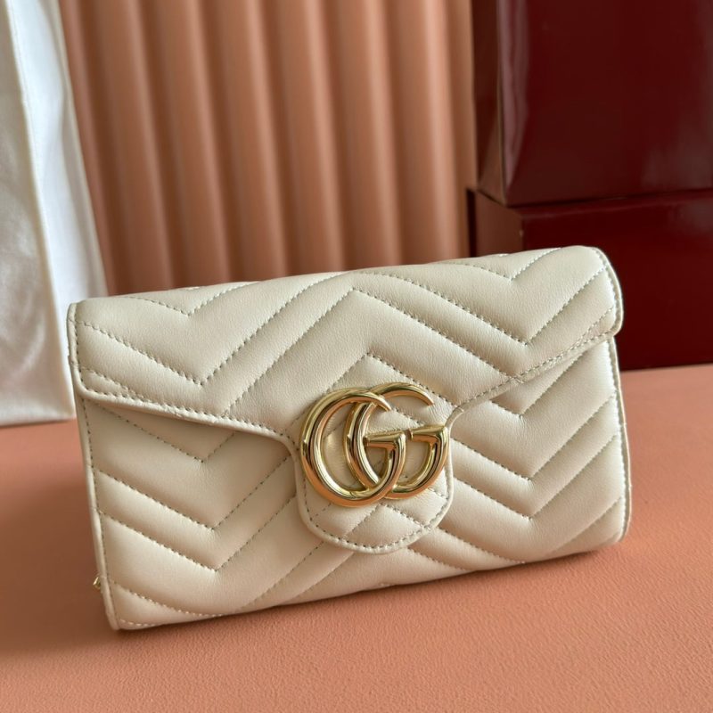 img_89648692_20250628_i1751106958_1952_1_jpg Gucci Marmont Chain Wallet White Cowhide 254967