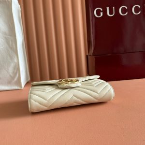 img_89648692_20250628_i1751106958_2930_7_jpg Gucci Marmont Chain Wallet White Cowhide 254967