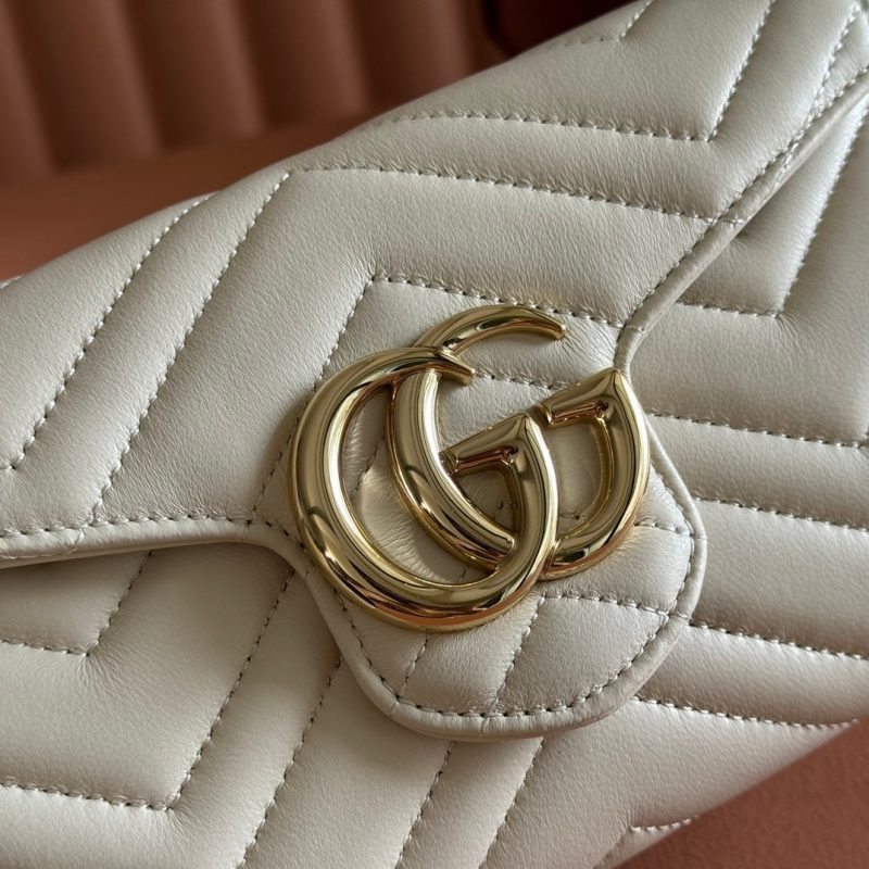 img_89648692_20250628_i1751106958_564_0_jpg Gucci Marmont Chain Wallet White Cowhide 254967