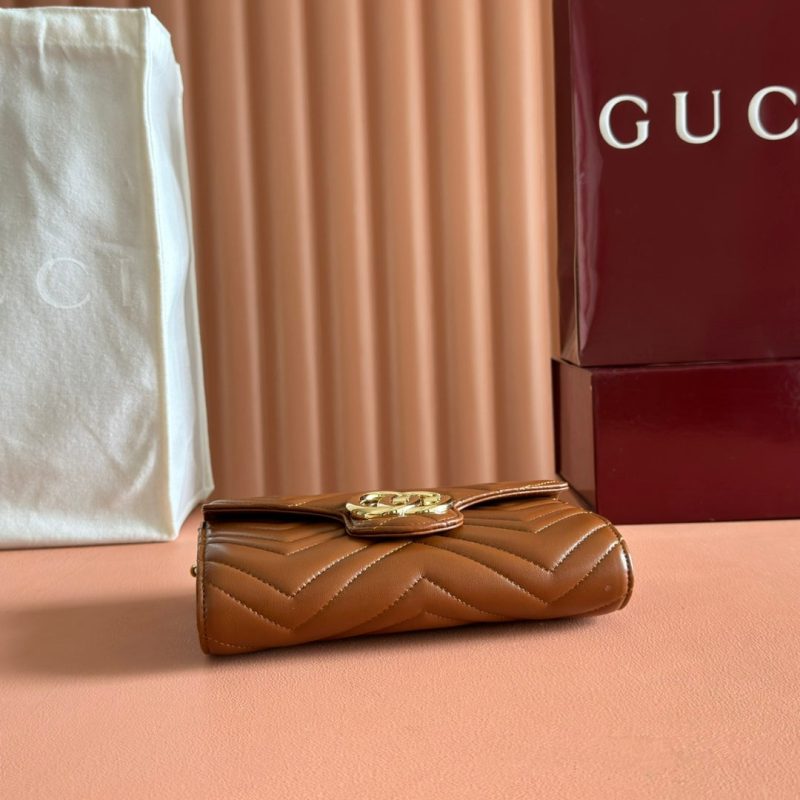 img_89648692_20250628_i1751107122_5106_3_jpg Gucci Marmont Chain Wallet Brown Cowhide 254969