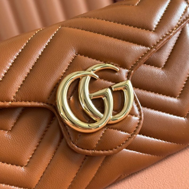 img_89648692_20250628_i1751107122_8781_2_jpg Gucci Marmont Chain Wallet Brown Cowhide 254969