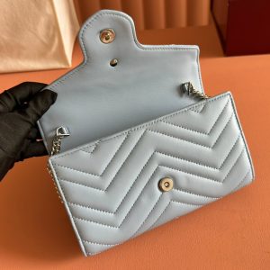 img_89648692_20250628_i1751107185_4368_5_jpg Gucci Marmont Chain Wallet Blue Cowhide 254970