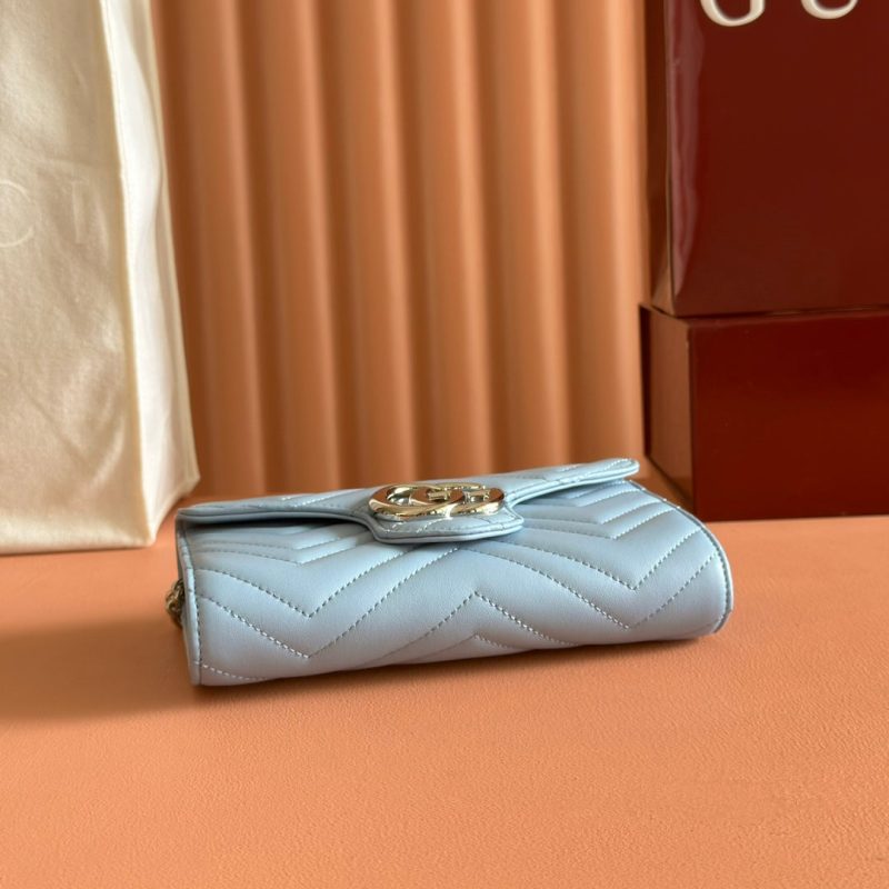 img_89648692_20250628_i1751107185_9519_1_jpg Gucci Marmont Chain Wallet Blue Cowhide 254970