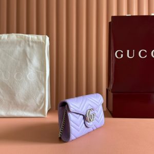 img_89648692_20250628_i1751107217_4682_6_jpg Gucci Marmont Chain Wallet Purple Cowhide 254971