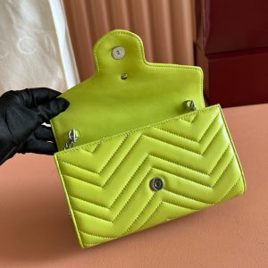 img_89648692_20250628_i1751107269_3090_6_jpg Gucci Marmont Chain Wallet Green Cowhide 254974