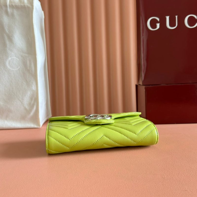 img_89648692_20250628_i1751107269_6670_8_jpg Gucci Marmont Chain Wallet Green Cowhide 254974