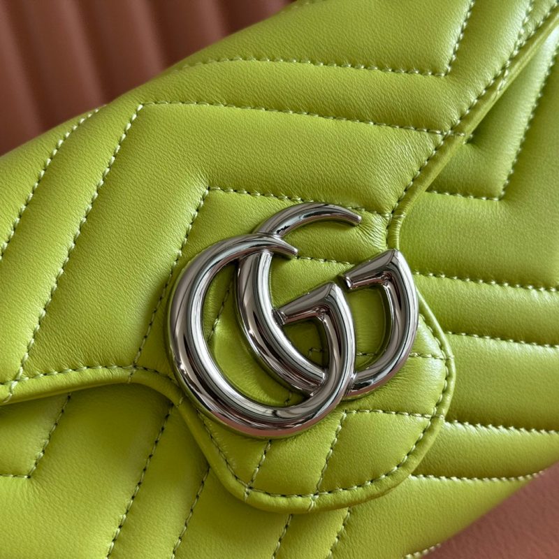 img_89648692_20250628_i1751107269_7783_0_jpg Gucci Marmont Chain Wallet Green Cowhide 254974