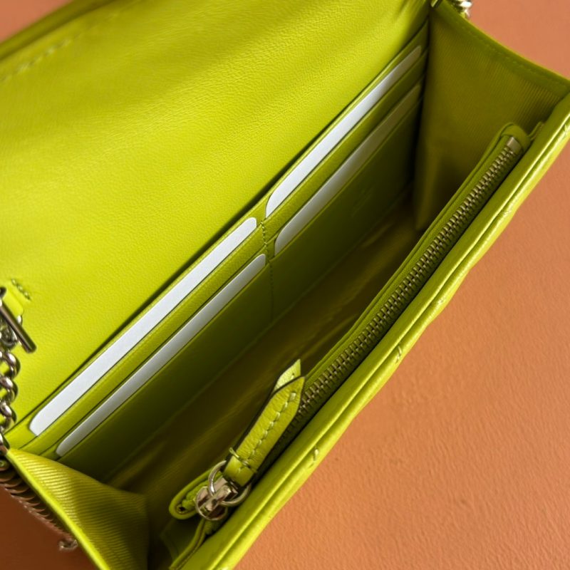 img_89648692_20250628_i1751107269_8360_2_jpg Gucci Marmont Chain Wallet Green Cowhide 254974