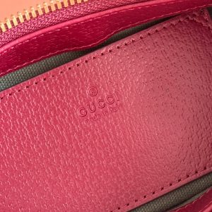 GG Ophidia Mini Shoulder Bag Red Beige Brown Leather Canvas