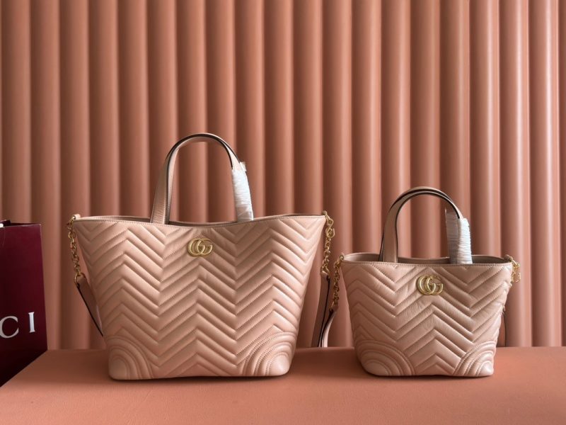 GG 2025 Marmont Tote Bag Pink Sheepskin