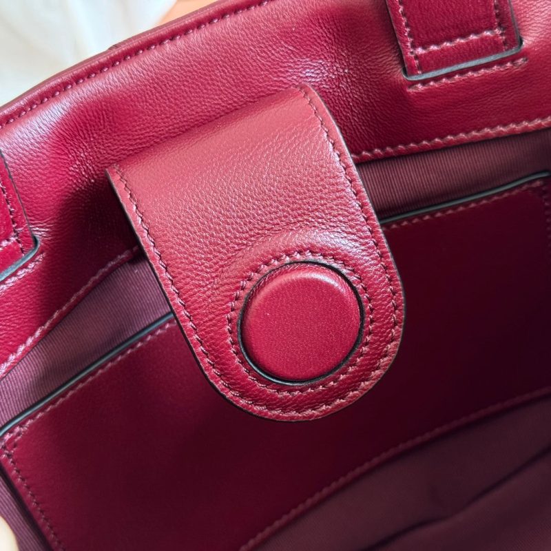 GG 2025 Marmont Tote Bag 29cm Rosso Ancora Red Sheepskin 273627