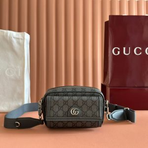 img_89648692_20251023_i1761209474_4491_3.jpg_1 Gucci Ophidia Mini Handbag Gray Canvas Leather 272066
