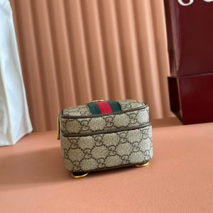 GG Ophidia Mini Messenger Beige& Dark Brown GG Monogram Fabric 272069