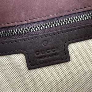 GG Marmont Shoulder Bag Dark Brown Suede 272099