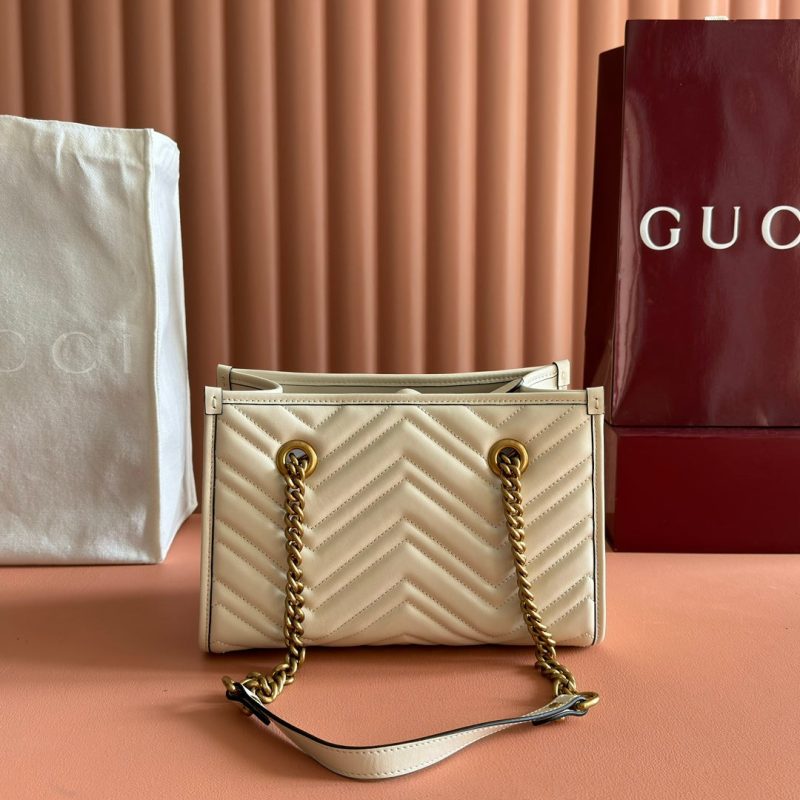 GG Marmont Matelasse Tote Beige Leather 271804