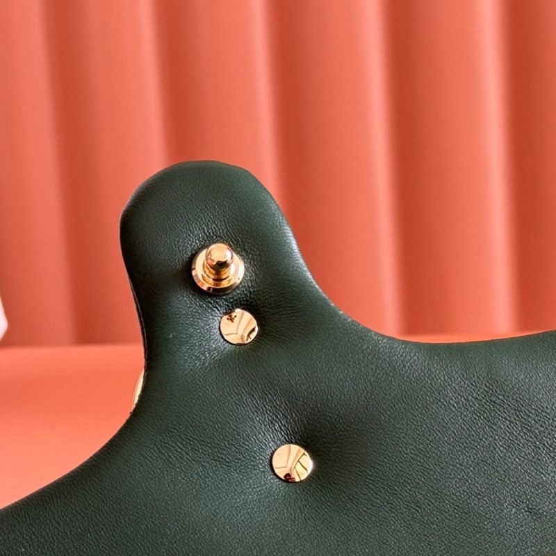 Gucci Marmont Bag 22 Dark Green Lambskin Gold Hardware 271792