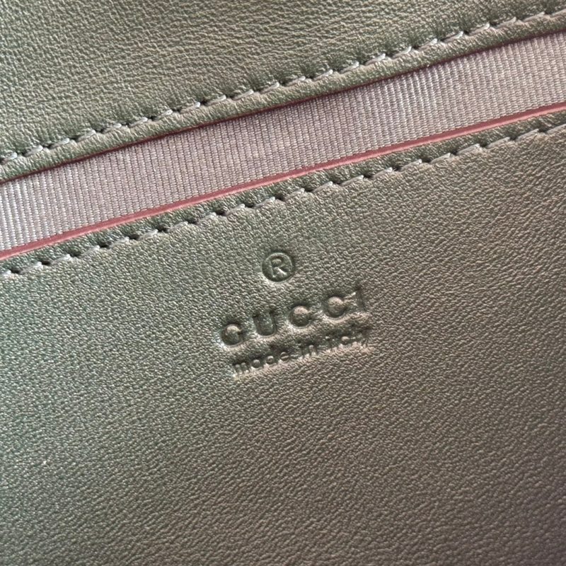 Gucci Marmont Bag 22 Dark Green Lambskin Gold Hardware 271792