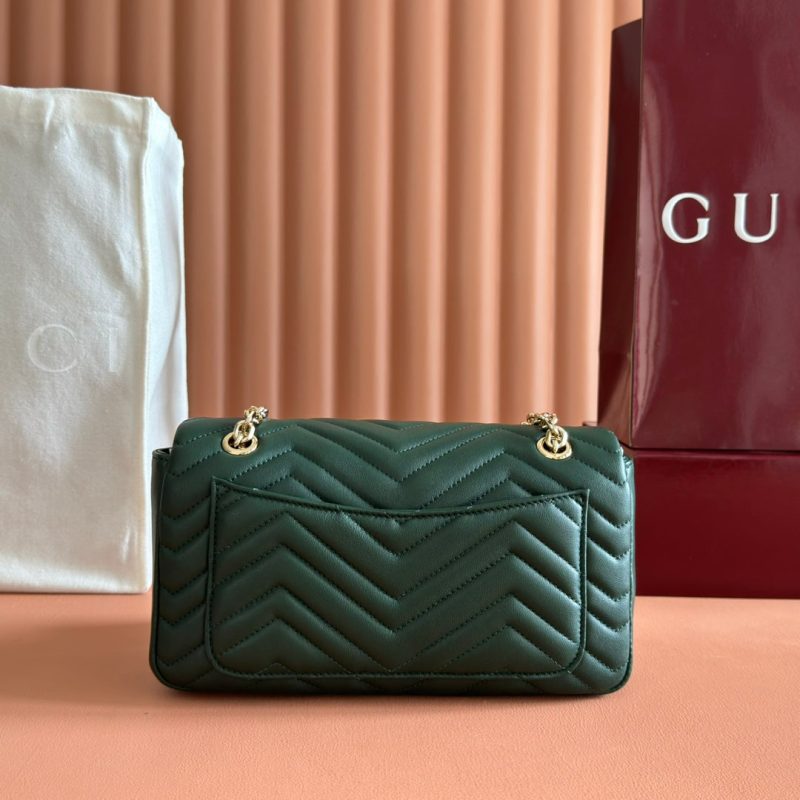 img_89648692_20251028_i1761644395_630_1_jpg Gucci Marmont Bag 26 Dark Green Lambskin Gold Hardware 271793