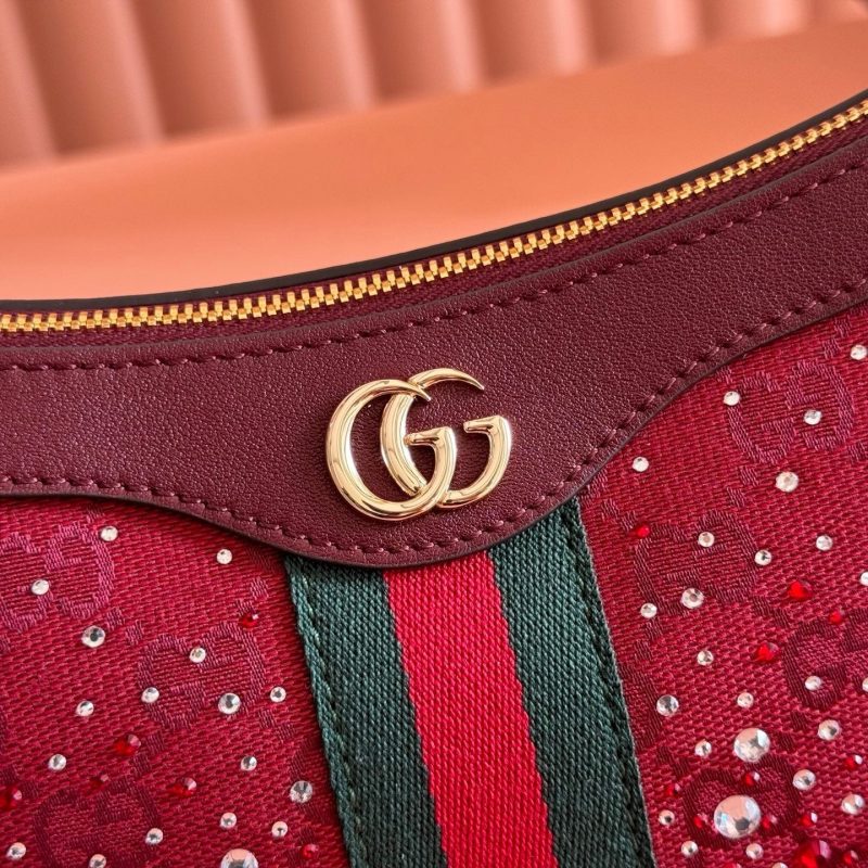img_89648692_20251223_i1766487039577_8451_0_4_jpg GG Ophidia Crystals Small Shoulder Bag 26cm Burgundy Canvas