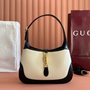 img_89648692_20260110_i1768040922276_4146_0_0_jpg GG Jackie 1961 Small Shoulder Bag Black White Calfskin 280971