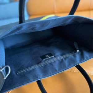 FendiI 38 BAG FF MONOGRAM FF BLACK CALFSKIN WITH STRAP