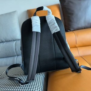 img_9e3257fd_20231201_i1701407910_2109_3_jpg FendiI 44 MINI BACKPACK IN BLACK MONOGRAM JACQUARD FABRIC AND CALFSKIN