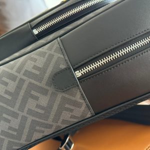 img_9e3257fd_20231201_i1701407910_8699_5_jpg FendiI 44 MINI BACKPACK IN BLACK MONOGRAM JACQUARD FABRIC AND CALFSKIN