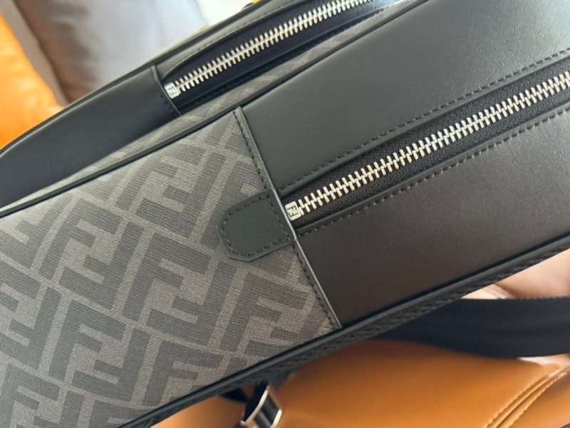 img_9e3257fd_20231201_i1701407910_8699_5_jpg FendiI 44 MINI BACKPACK IN BLACK MONOGRAM JACQUARD FABRIC AND CALFSKIN