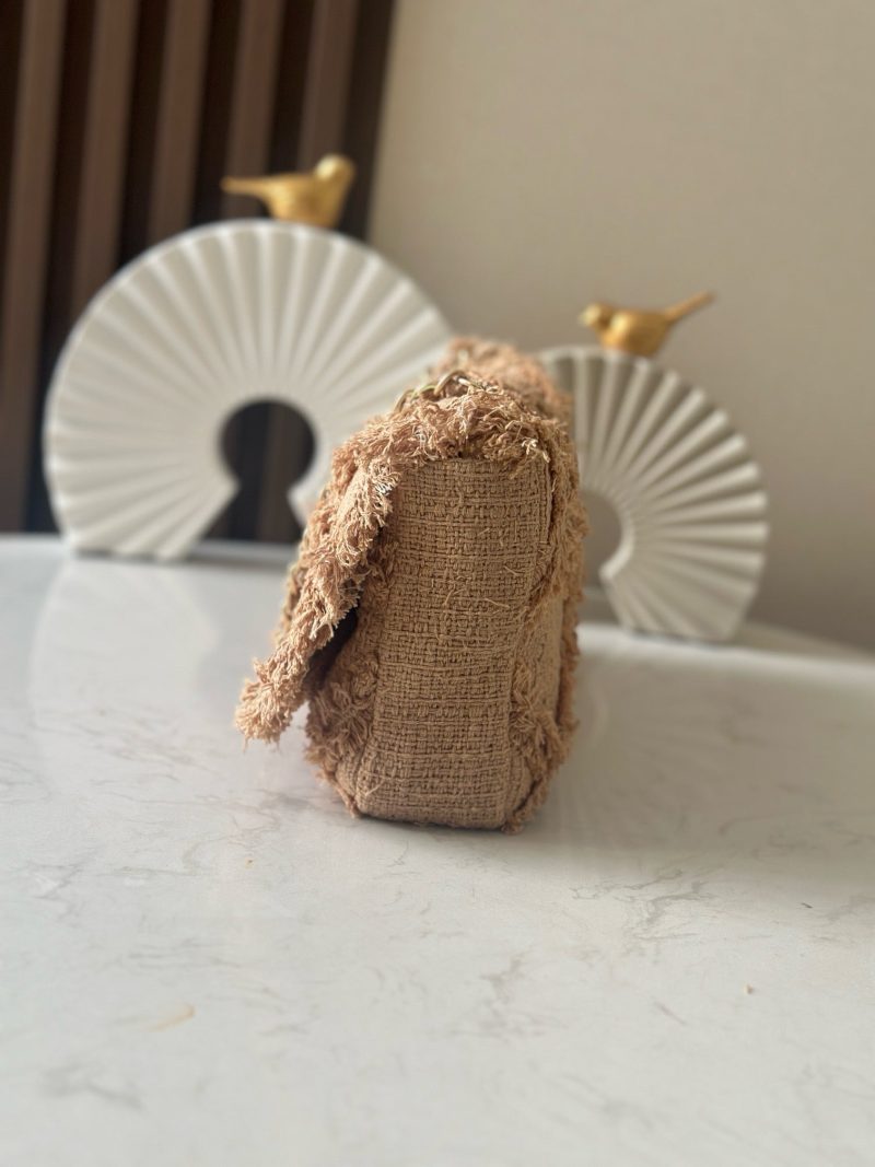 img_a5af95f4_20250403_i1743670716029_2584_0_1_jpg CC Nature Flap Bag 27cm Beige Tweed 275480