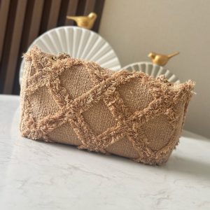 img_a5af95f4_20250403_i1743670726809_7289_0_3_jpg CC Nature Flap Bag 27cm Beige Tweed 275480