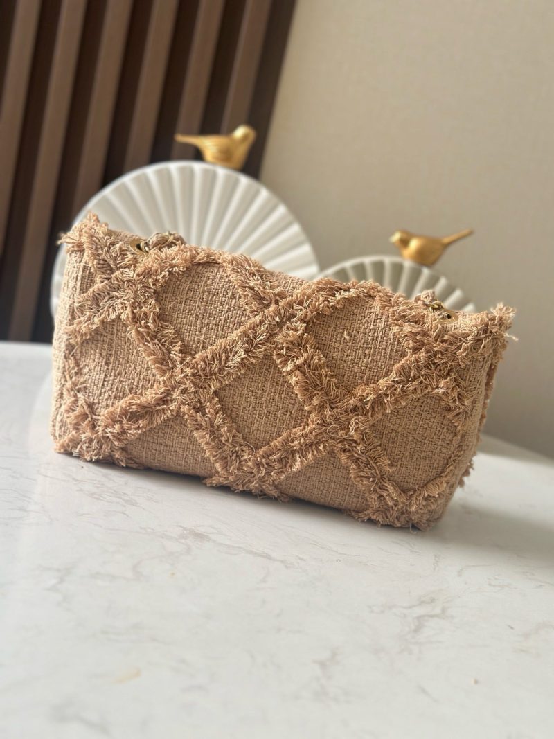 img_a5af95f4_20250403_i1743670726809_7289_0_3_jpg CC Nature Flap Bag 27cm Beige Tweed 275480