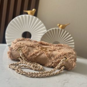 img_a5af95f4_20250403_i1743670726810_8207_0_2_jpg CC Nature Flap Bag 27cm Beige Tweed 275480